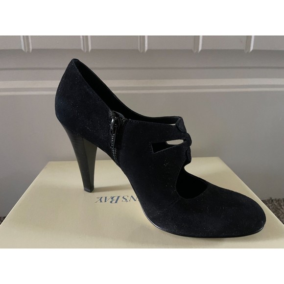 Calvin Klein ladies pumps heels black velvet size 7.5 - Picture 3 of 6